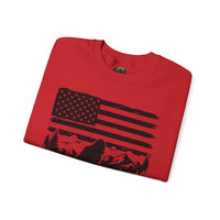Bigfoot American Flag Crewneck Sweatshirt