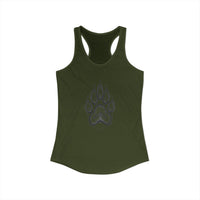Pet Paw Print Tank Top | Paw Print Graphic Racerback Tank