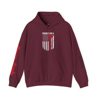 Proud Firefighter Hooded Sweatshirt  Unisex Heavy Blend