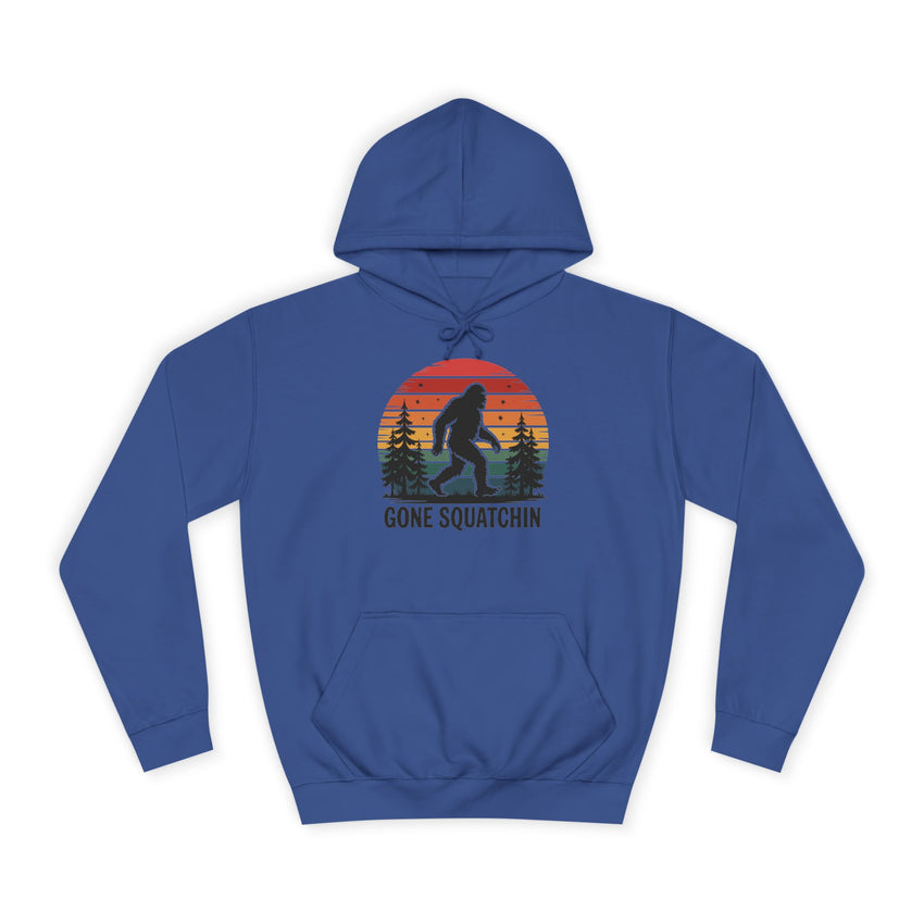 Retro Bigfoot Hoodie - "Gone Squatchin"