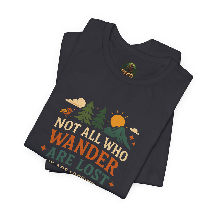 Adventure-Inspiring Short Sleeve Tee, Nature Lovers Shirt, Unisex Casual Tee, Gift for Hikers, Outdoor Enthusiast Apparel