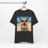 Happy Pup Beach Vibes Unisex Short Sleeve Tee