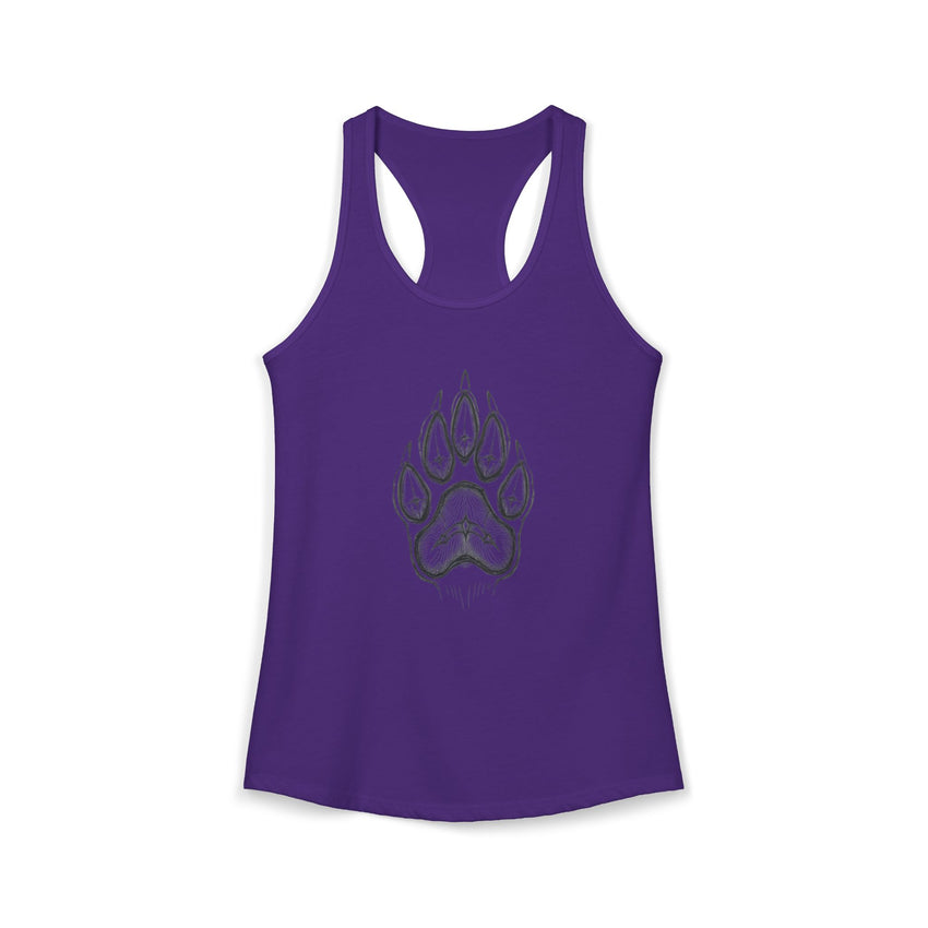Pet Paw Print Tank Top | Paw Print Graphic Racerback Tank