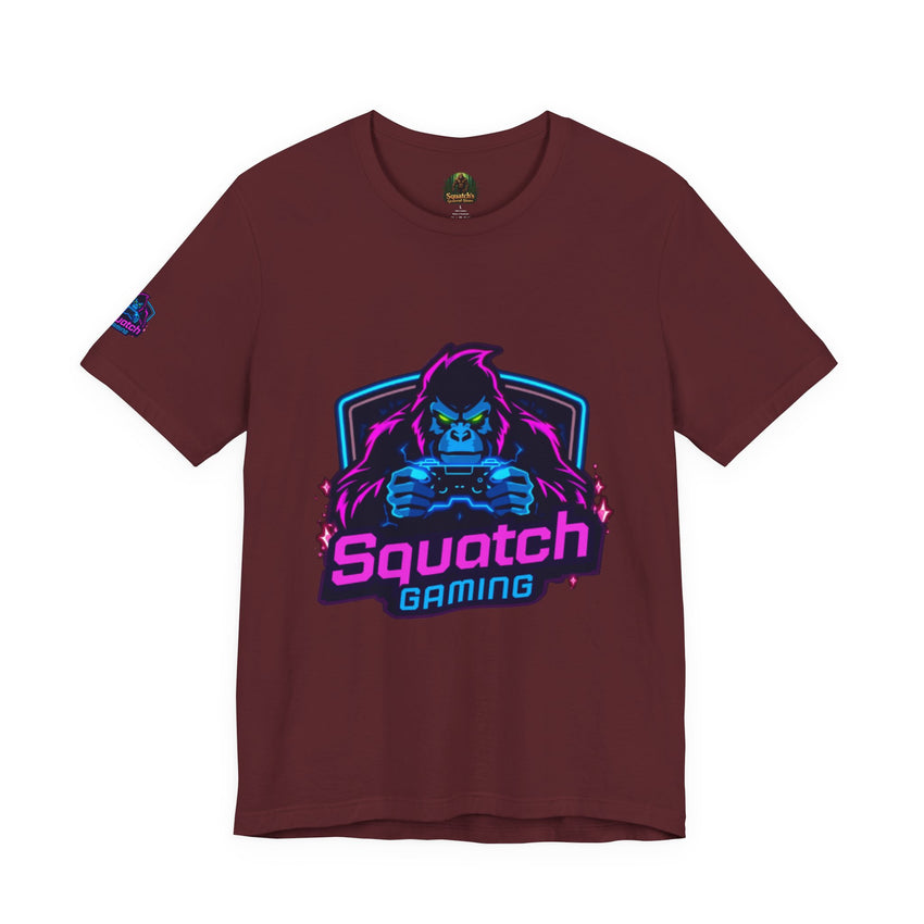 Squatch Gaming Logo Tee | Gamer Badge T-Shirt
