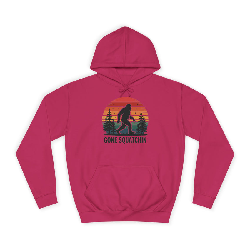 Retro Bigfoot Hoodie - "Gone Squatchin"