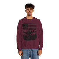 Bigfoot American Flag Crewneck Sweatshirt