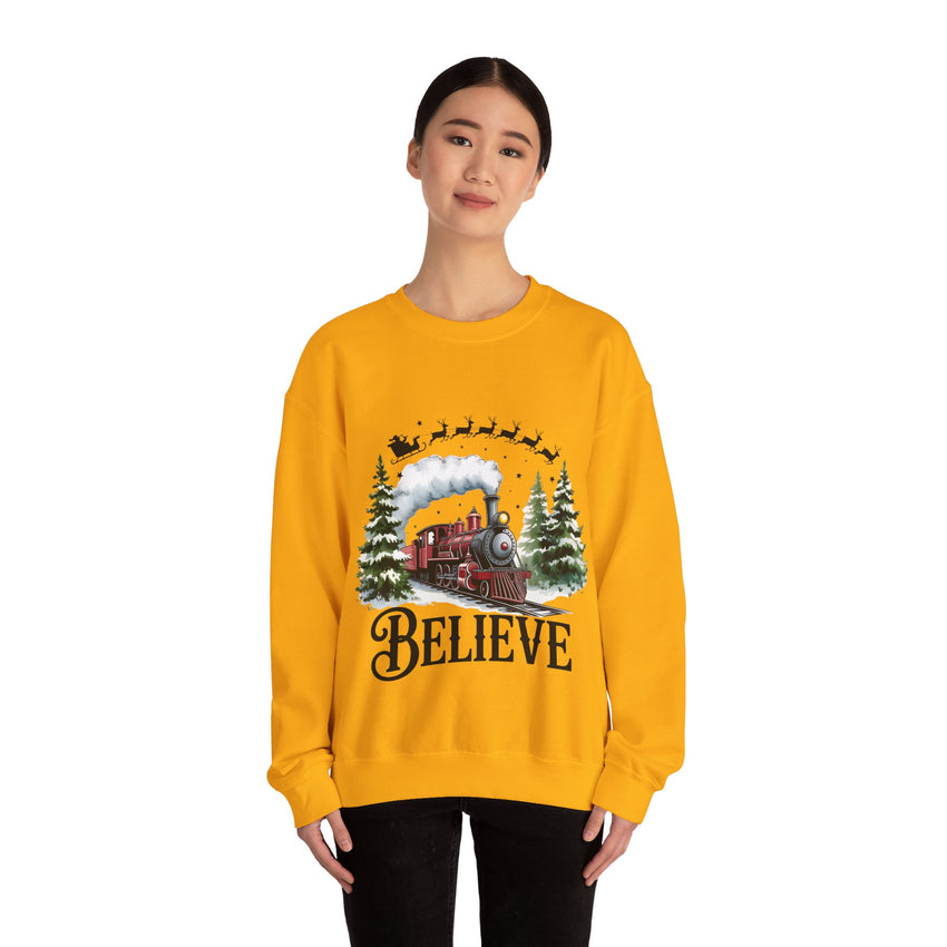Believe in Santa train sweatshirt , Do you believe?