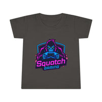 Squatch Gaming Toddler T-shirt | Neon Gorilla Gamer Logo