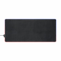 Gamer Cat Wearing Headset LED Gaming Mouse Pad | RGB Desk Mat