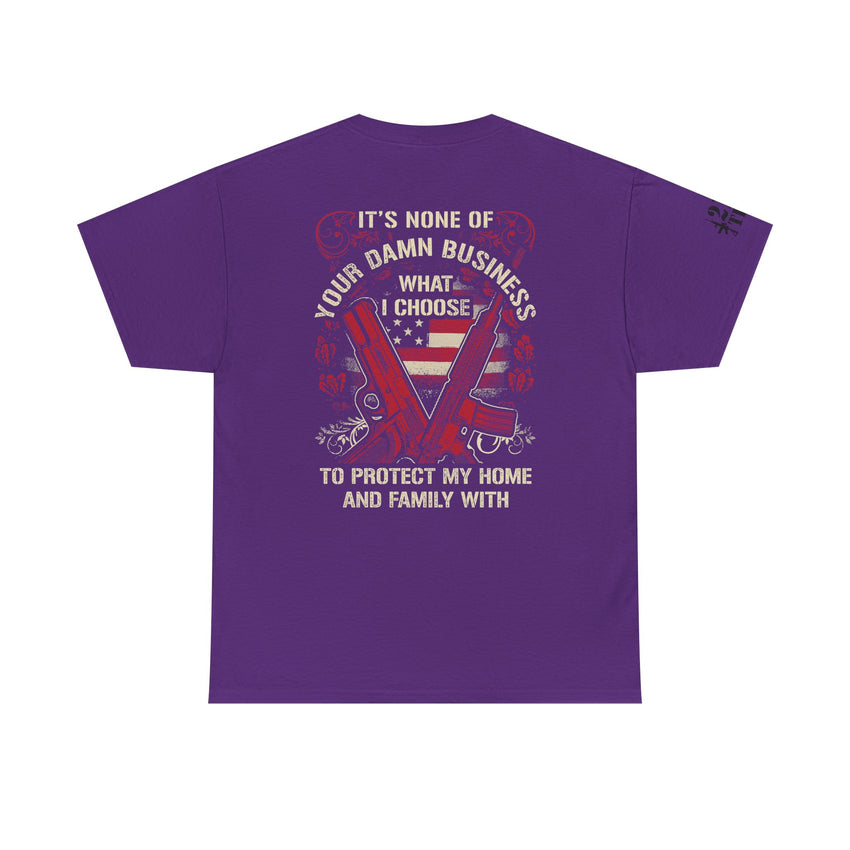 Unisex Heavy Cotton Tee with Empowering Gun Rights graphics