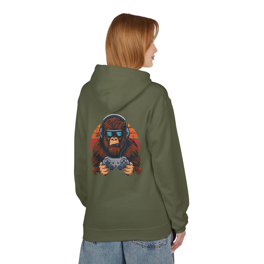 Gaming Ape Gamer Hoodie | Squatch Gaming Logo, Retro Controller