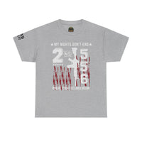 Unisex Heavy Cotton Tee with Empowering Gun Rights graphics front and back graphics