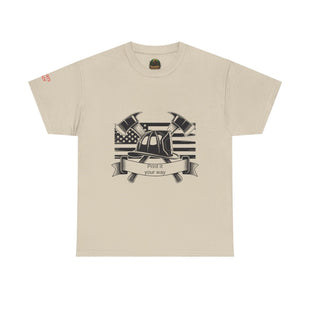 Proud Firefighter Tee, Unisex Heavy Cotton T-Shirt