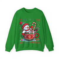 Im fine snowman Christmas sweatshirt