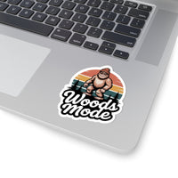 Woods Mode Bigfoot Kiss-Cut Stickers - Perfect for Nature Lovers