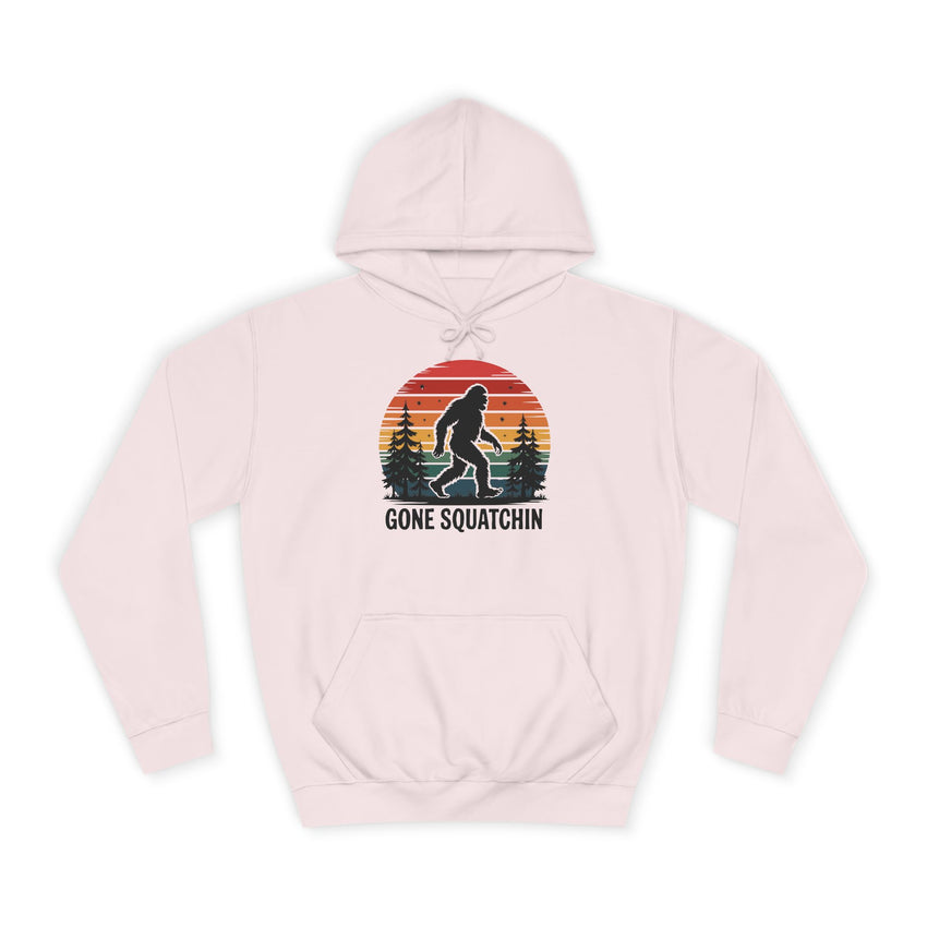 Retro Bigfoot Hoodie - "Gone Squatchin"