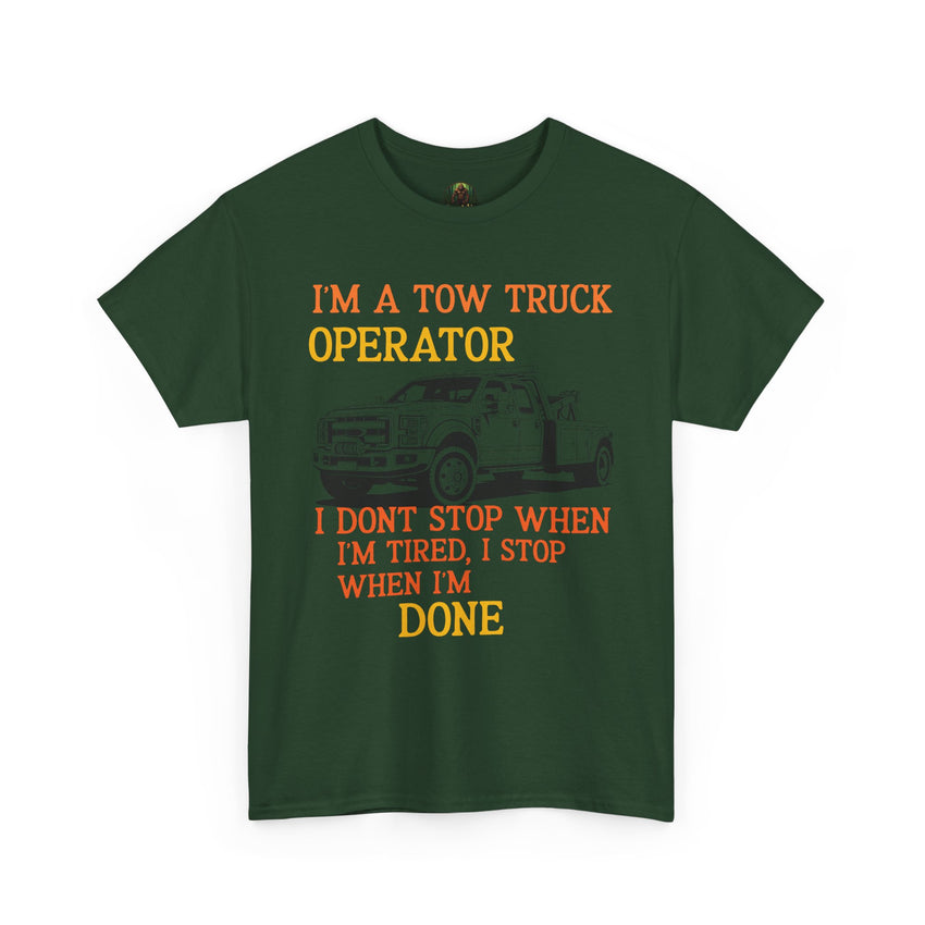 Tow Truck Operator Tee - Perfect Gift for Drivers, Funny Work Shirt, Mechanic Humor, Towing Company Apparel, Heavy Cotton Tee