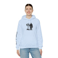Gone Fishin' Bigfoot Hoodie - Unisex Heavy Blend™ Sweatshirt for Nature Lovers