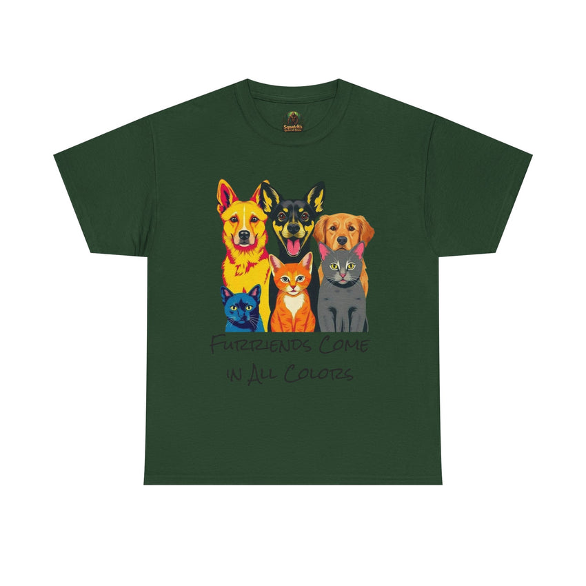 Furriends Come in All Colors Unisex Heavy Cotton Tee
