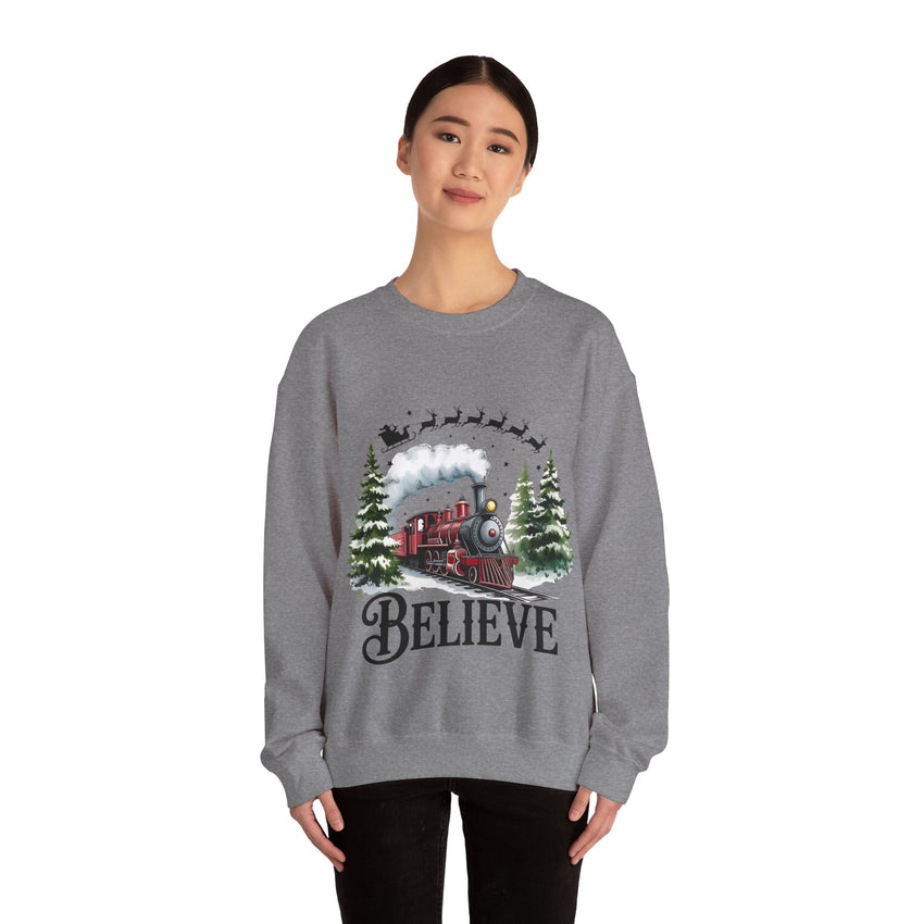 Believe in Santa train sweatshirt , Do you believe?