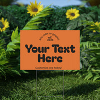 Customizable Plastic Yard Sign for Celebrations, Events, Birthdays, Announcements, or Home Decor
