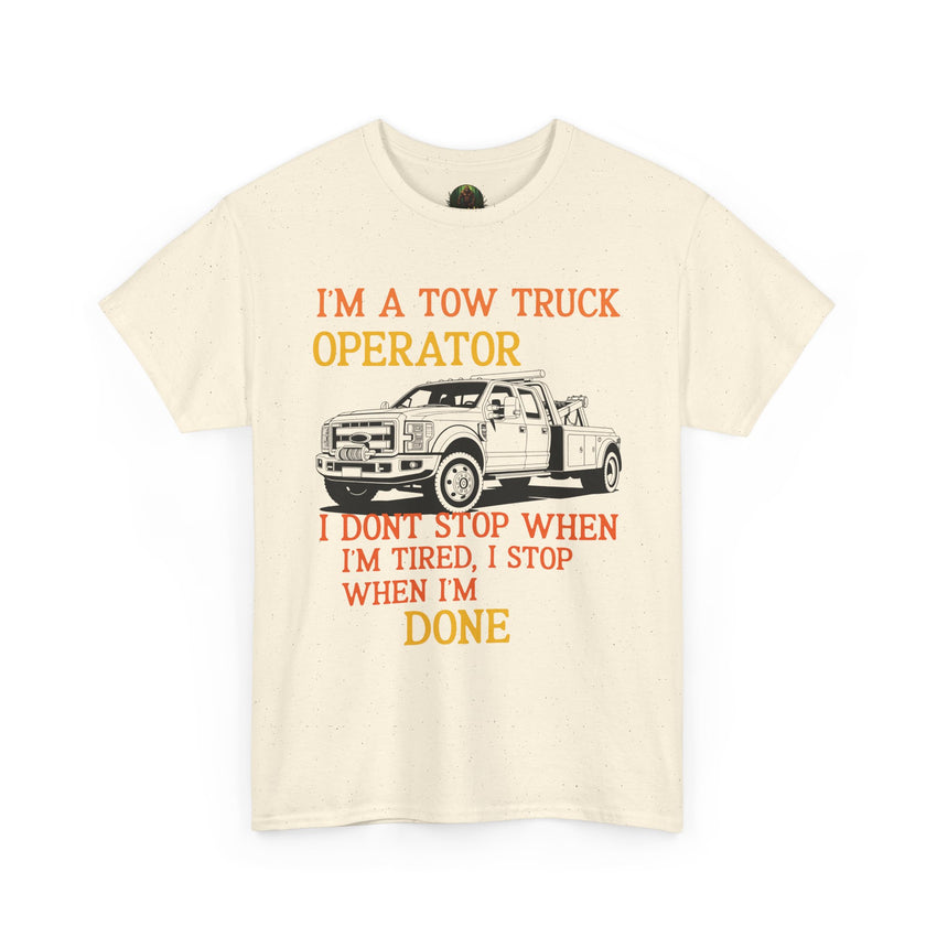 Tow Truck Operator Tee - Perfect Gift for Drivers, Funny Work Shirt, Mechanic Humor, Towing Company Apparel, Heavy Cotton Tee