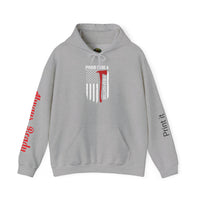 Proud Firefighter Hooded Sweatshirt  Unisex Heavy Blend