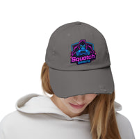 Squatch Gaming logo Cap | Neon Sasquatch gamer hat