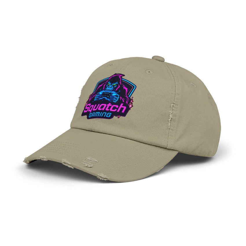 Squatch Gaming logo Cap | Neon Sasquatch gamer hat