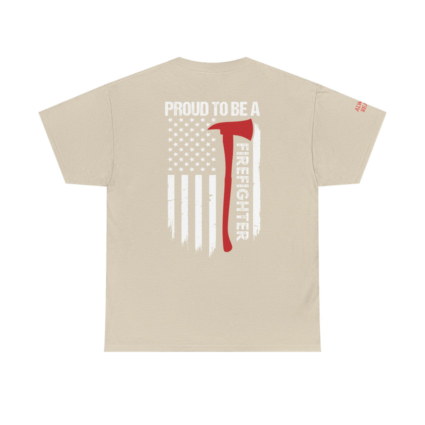 Proud Firefighter Tee, Unisex Heavy Cotton T-Shirt