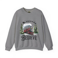 Believe in Santa train sweatshirt , Do you believe?