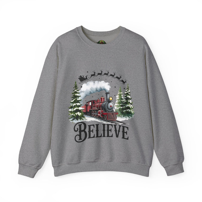 Believe in Santa train sweatshirt , Do you believe?