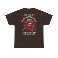 Unisex Heavy Cotton Tee with Empowering Gun Rights graphics