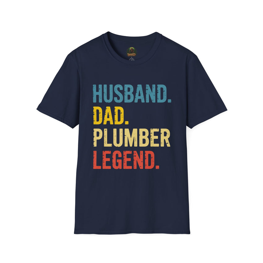 Husband Dad Plumber Legend T-Shirt | Trade Pride Worker Tee