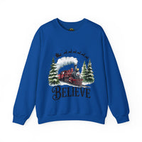 Believe in Santa train sweatshirt , Do you believe?