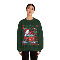Im fine snowman Christmas sweatshirt