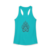 Pet Paw Print Tank Top | Paw Print Graphic Racerback Tank