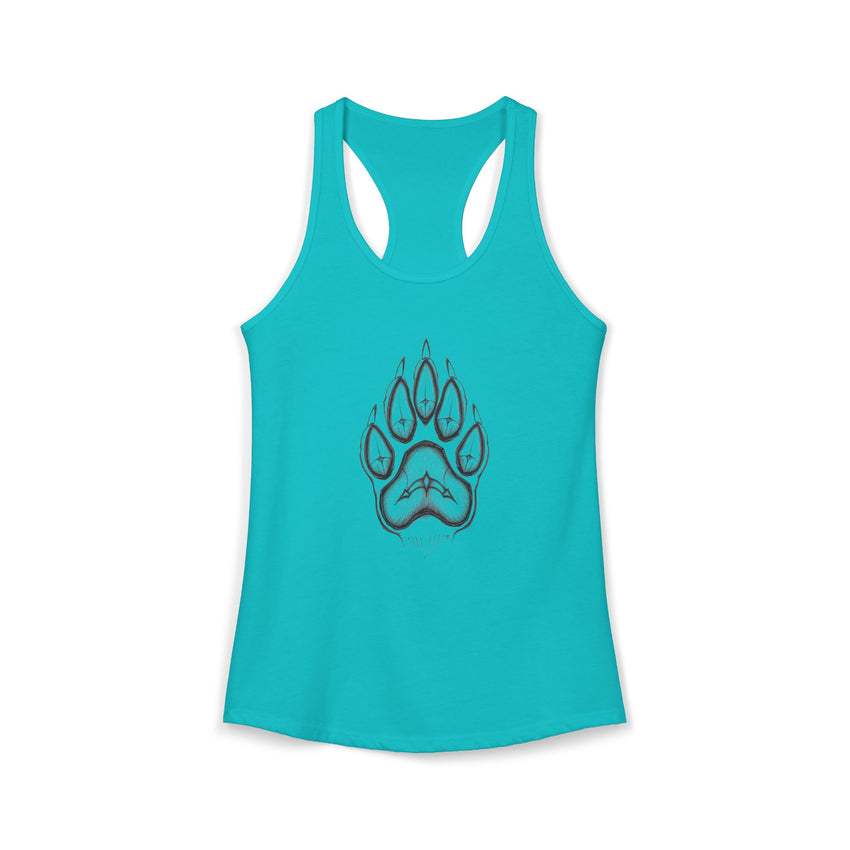 Pet Paw Print Tank Top | Paw Print Graphic Racerback Tank