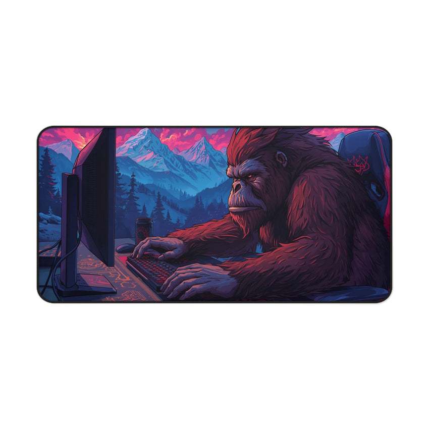 Gamer Desk Mat with Mountain Beast Design