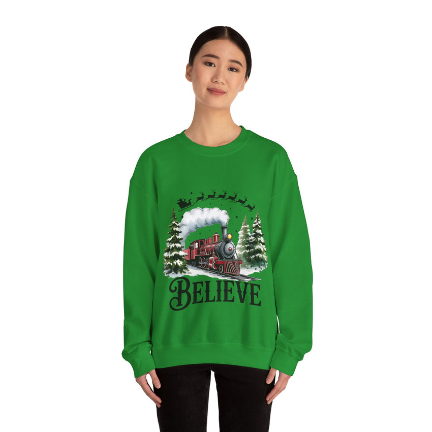 Believe in Santa train sweatshirt , Do you believe?