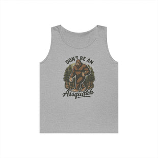 Don't Be An Assquatch Tank Top | Bigfoot Sasquatch Forest Illustration
