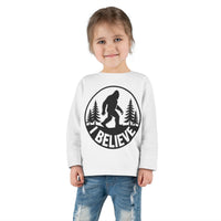 I Believe Bigfoot Toddler Long Sleeve Tee