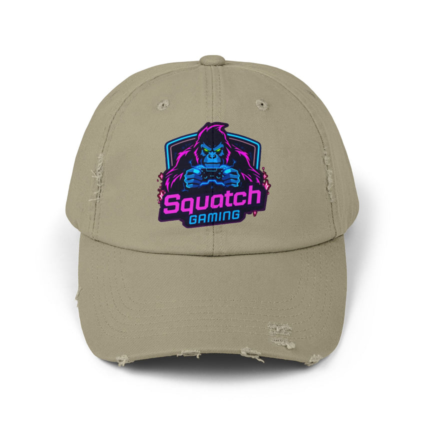 Squatch Gaming logo Cap | Neon Sasquatch gamer hat