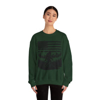 Bigfoot American Flag Crewneck Sweatshirt