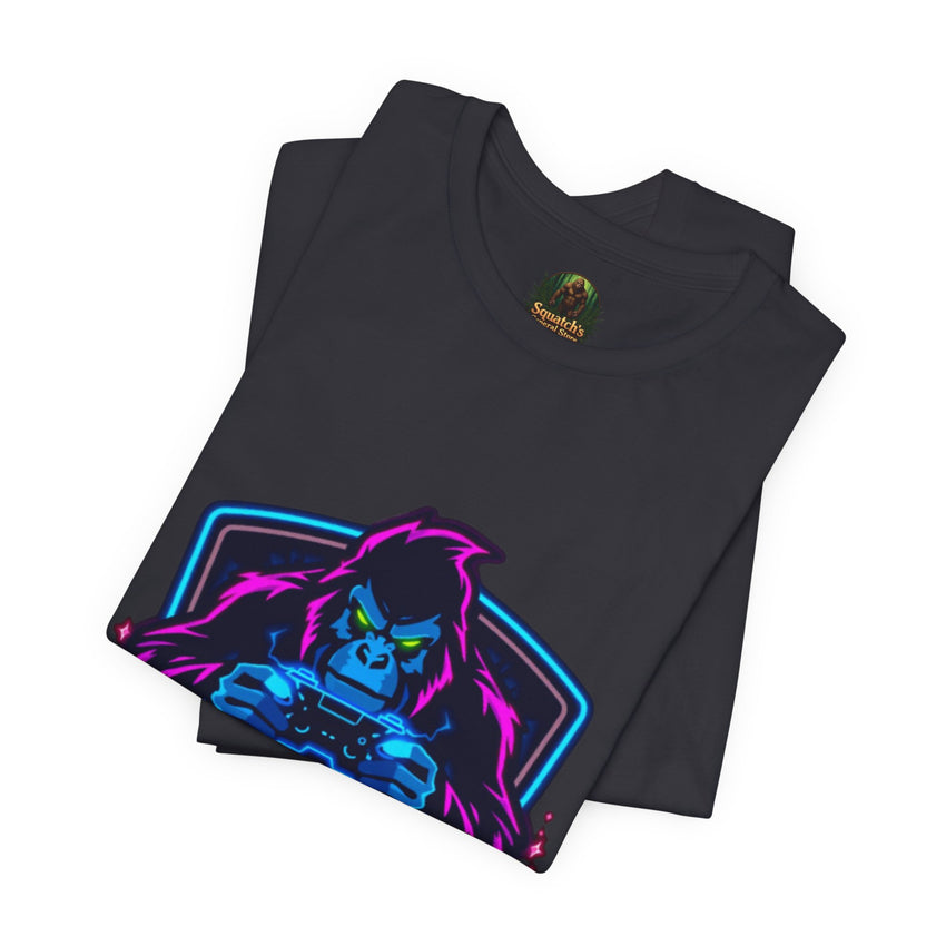 Squatch Gaming Logo Tee | Gamer Badge T-Shirt
