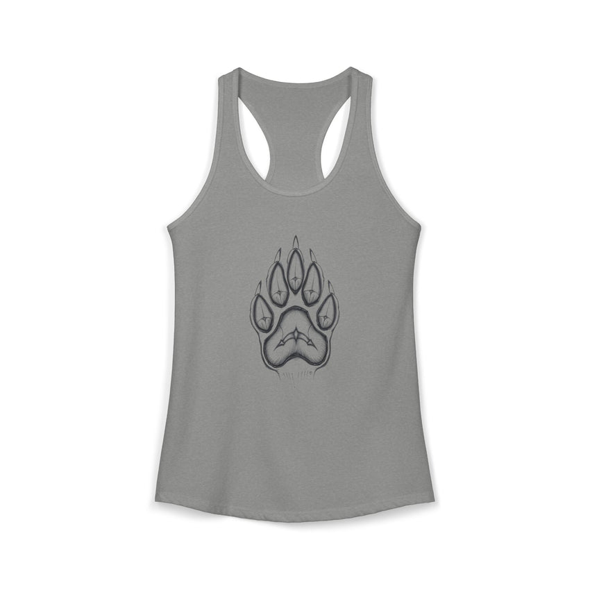 Pet Paw Print Tank Top | Paw Print Graphic Racerback Tank