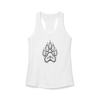 Pet Paw Print Tank Top | Paw Print Graphic Racerback Tank