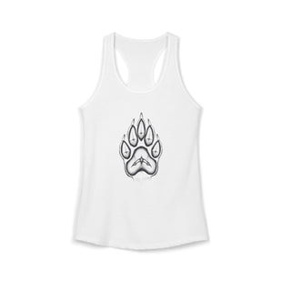 Pet Paw Print Tank Top | Paw Print Graphic Racerback Tank