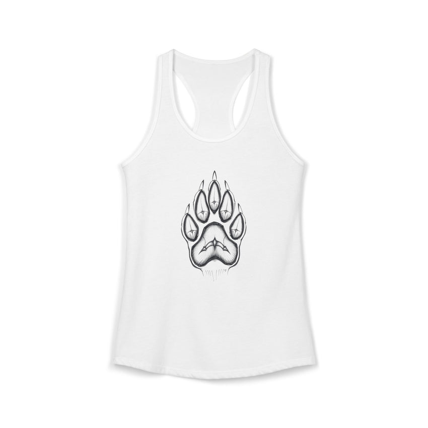 Pet Paw Print Tank Top | Paw Print Graphic Racerback Tank