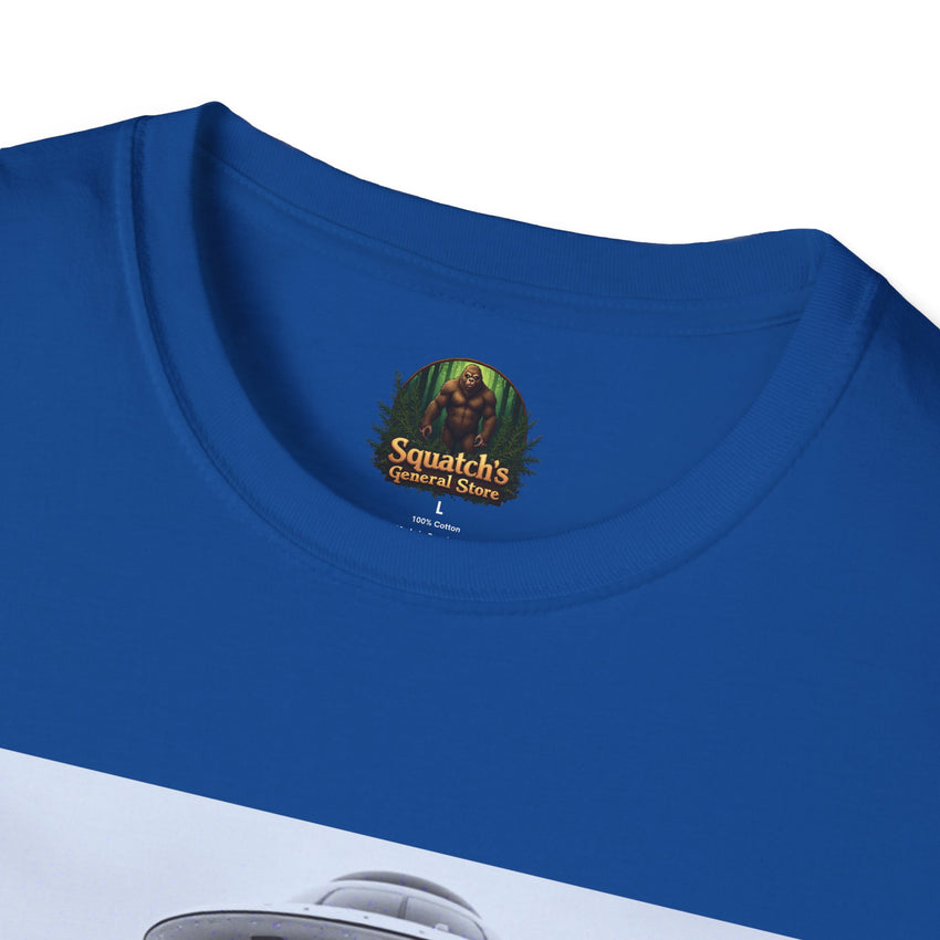 Alien Cat Abduction T-Shirt | Retro EW, PEOPLE UFO Graphic front and back graphics